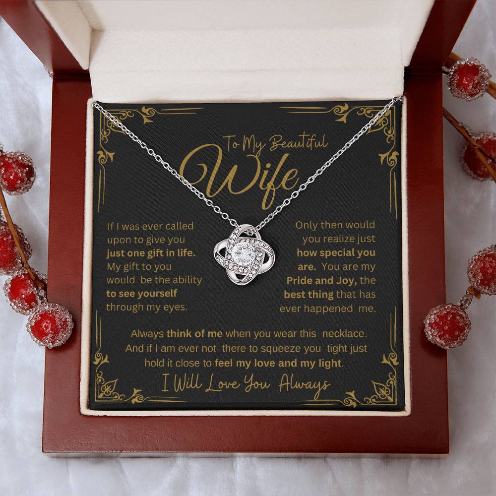 I WILL ALWAYS LOVE YOU FOREVER | KNOT NECKLACE