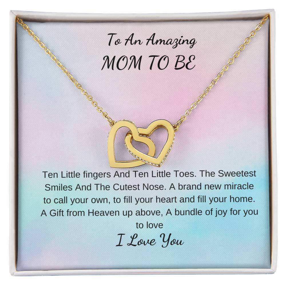 My Beautiful Mom To Be | Interlocking Hearts Necklace