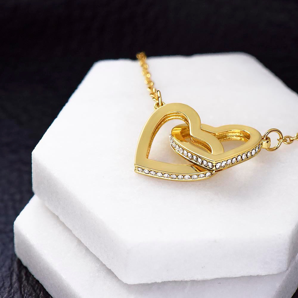 TO MY BEAUTIFUL WIFE Our Interlocking Hearts Necklace