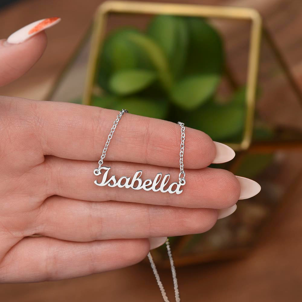 My Daughter Believe In Yourself -Personalized Name Necklace
