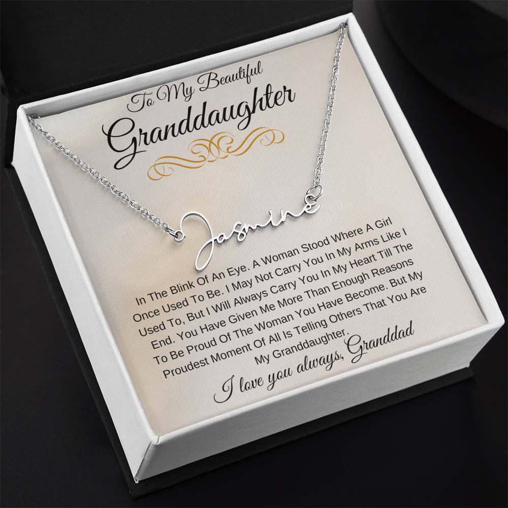 Personalized Name My Beautiful Granddaughter