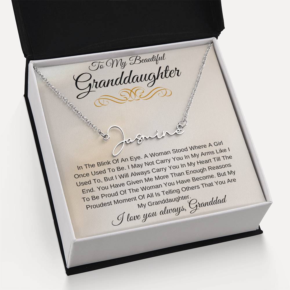 Personalized Name My Beautiful Granddaughter