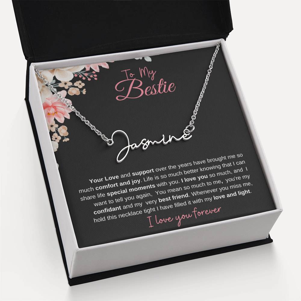 To My Bestie| Personalized Name Necklace