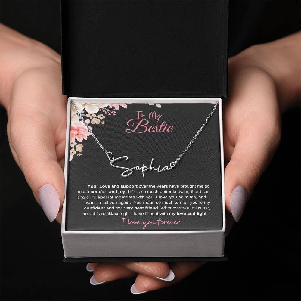 To My Bestie| Personalized Name Necklace