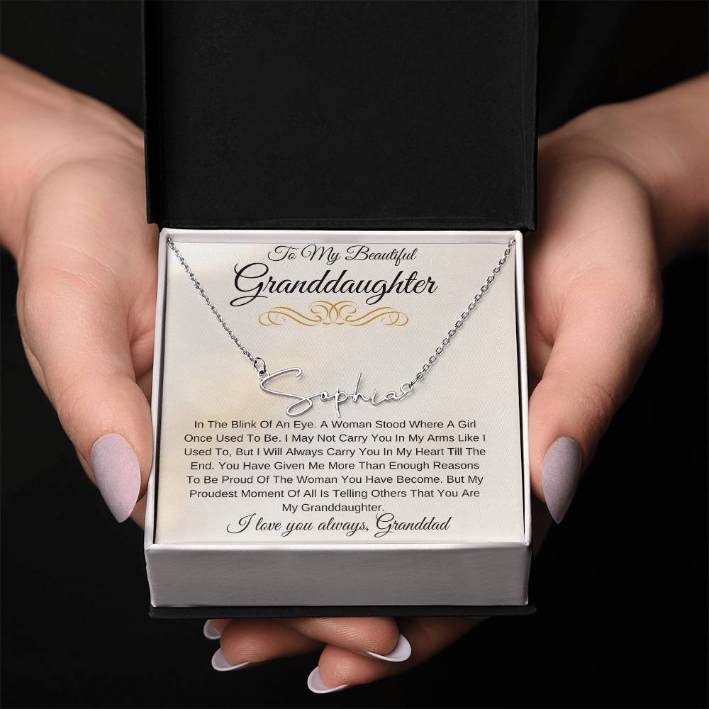 Personalized Name My Beautiful Granddaughter