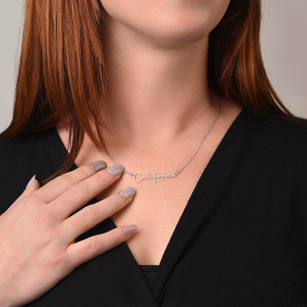 Personalized Name Necklace |To My Beautiful Daughter