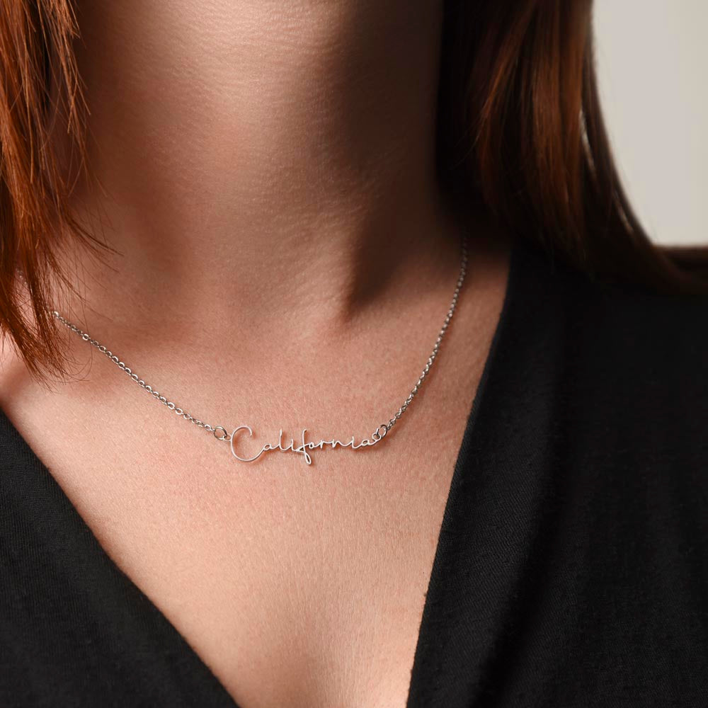 Personalized Name Necklace |To My Beautiful Daughter