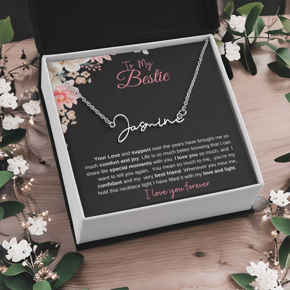 To My Bestie| Personalized Name Necklace
