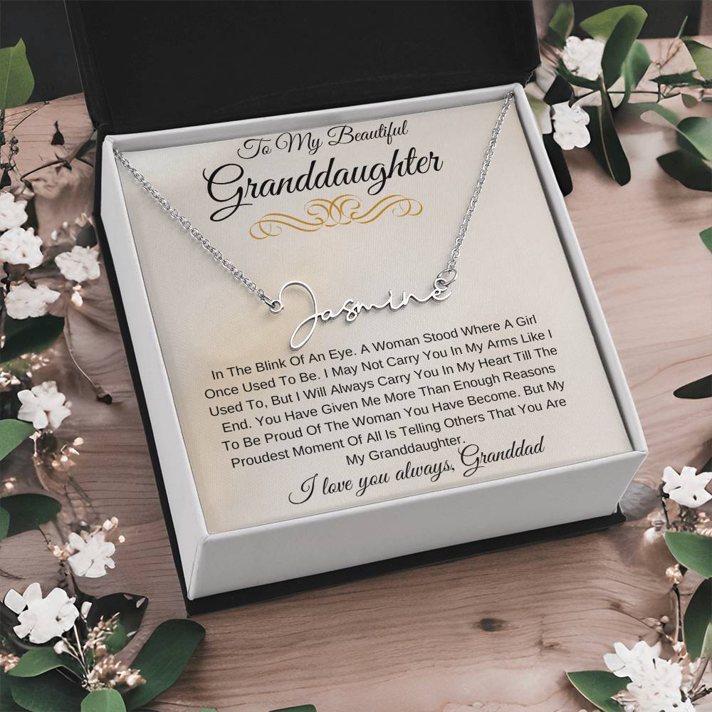 Personalized Name My Beautiful Granddaughter