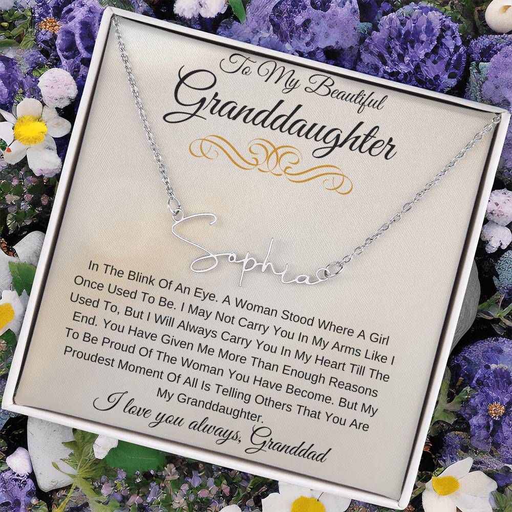 Personalized Name My Beautiful Granddaughter