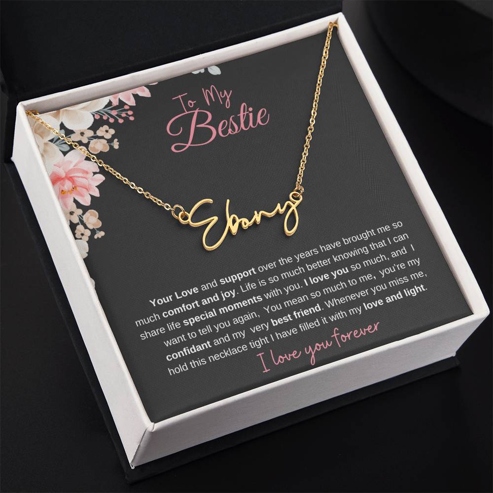 To My Bestie| Personalized Name Necklace