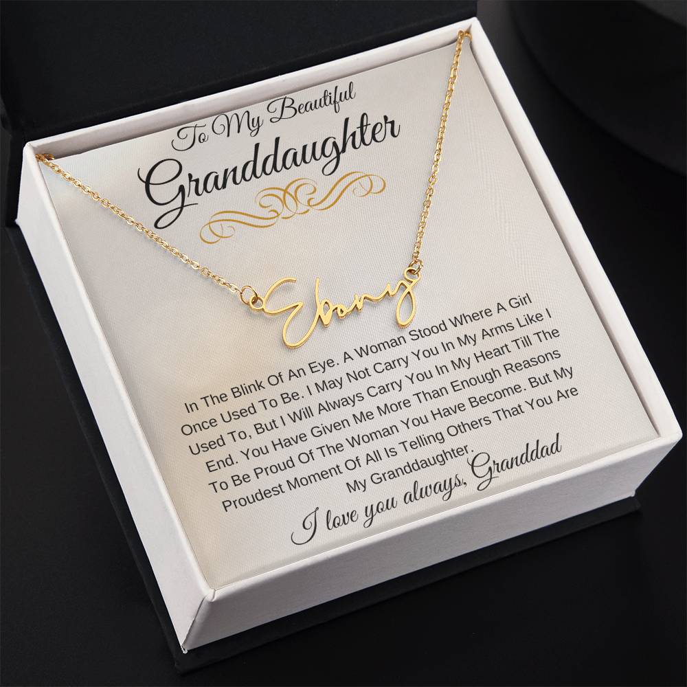 Personalized Name My Beautiful Granddaughter