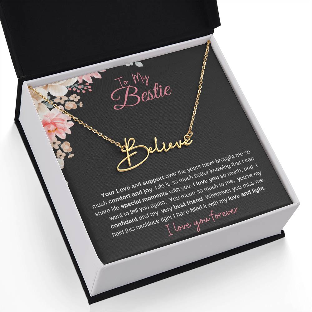 To My Bestie| Personalized Name Necklace