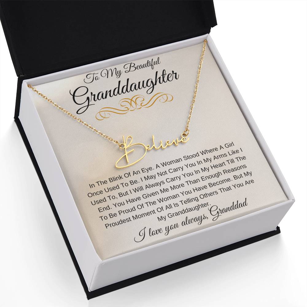 Personalized Name My Beautiful Granddaughter