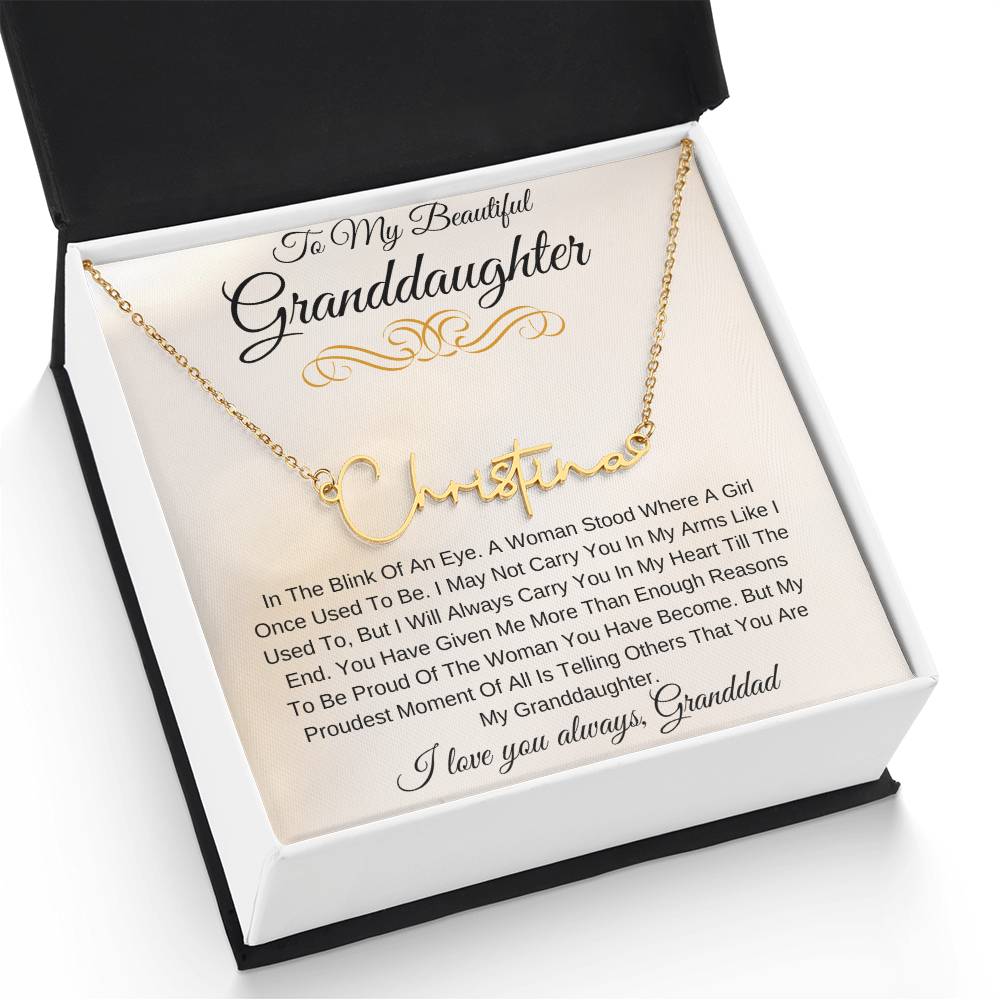 Personalized Name My Beautiful Granddaughter