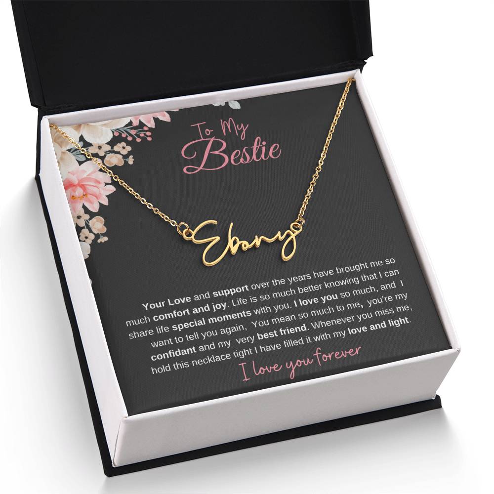 To My Bestie| Personalized Name Necklace