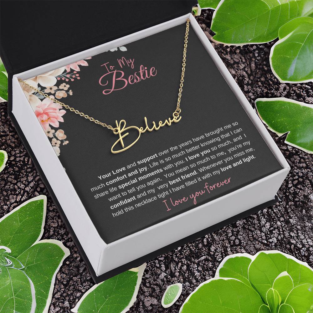 To My Bestie| Personalized Name Necklace