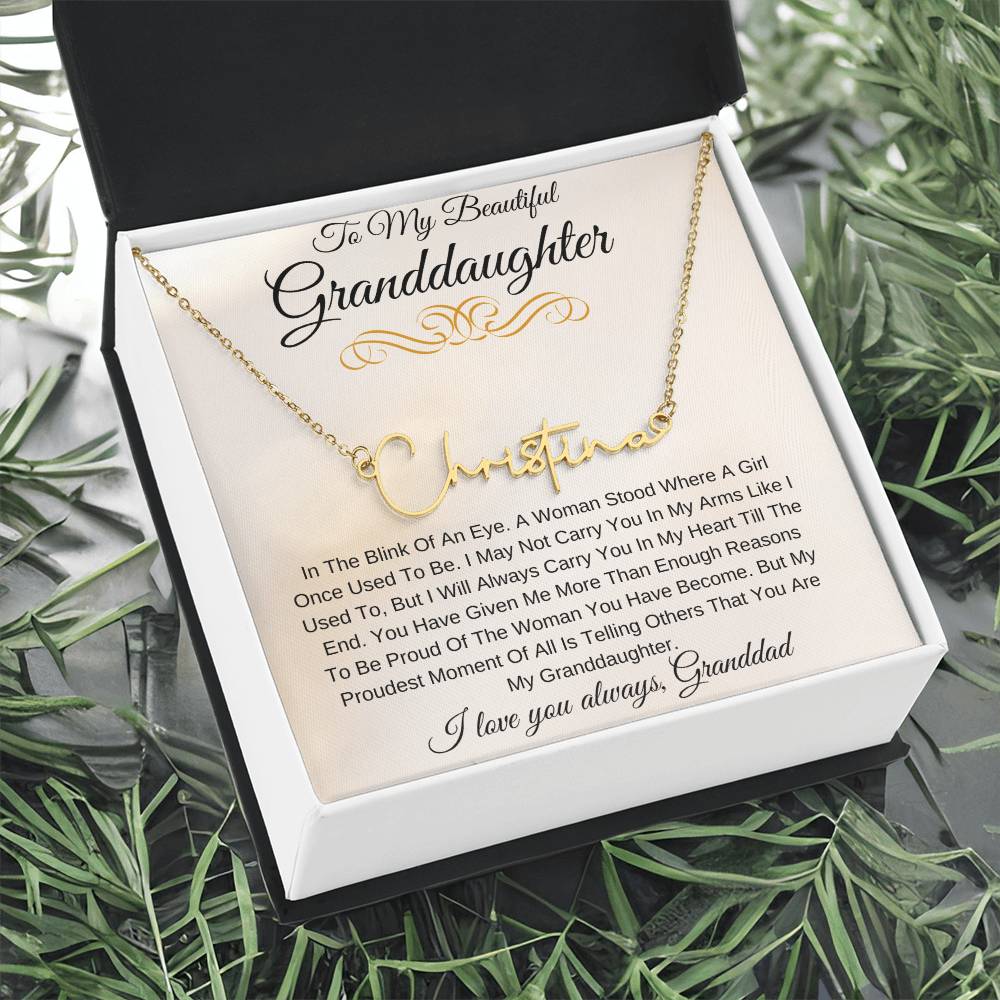 Personalized Name My Beautiful Granddaughter