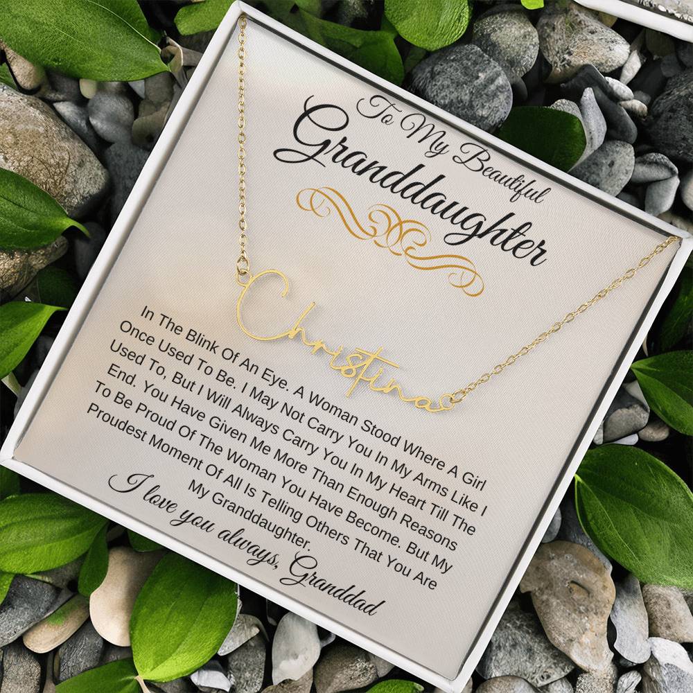 Personalized Name My Beautiful Granddaughter
