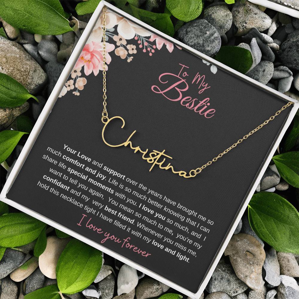 To My Bestie| Personalized Name Necklace