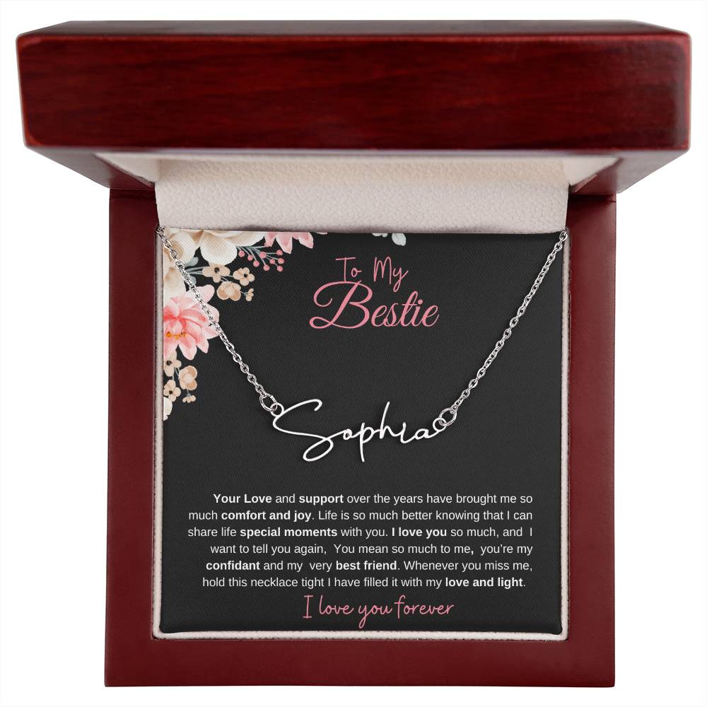 To My Bestie| Personalized Name Necklace