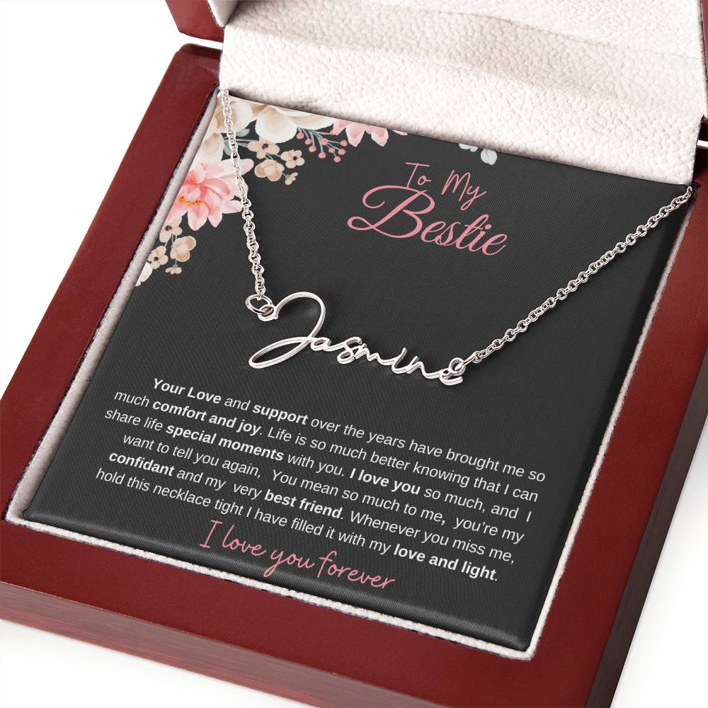 To My Bestie| Personalized Name Necklace