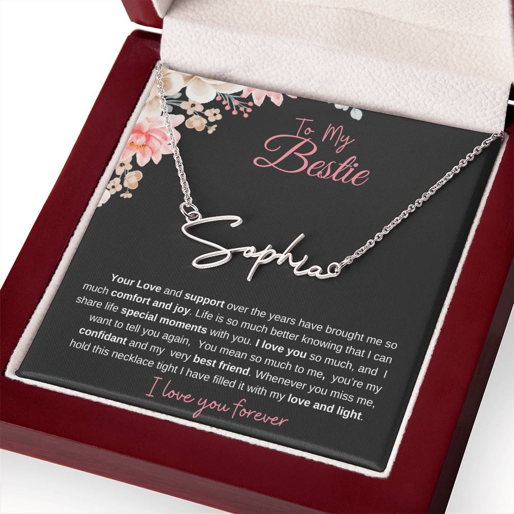 To My Bestie| Personalized Name Necklace