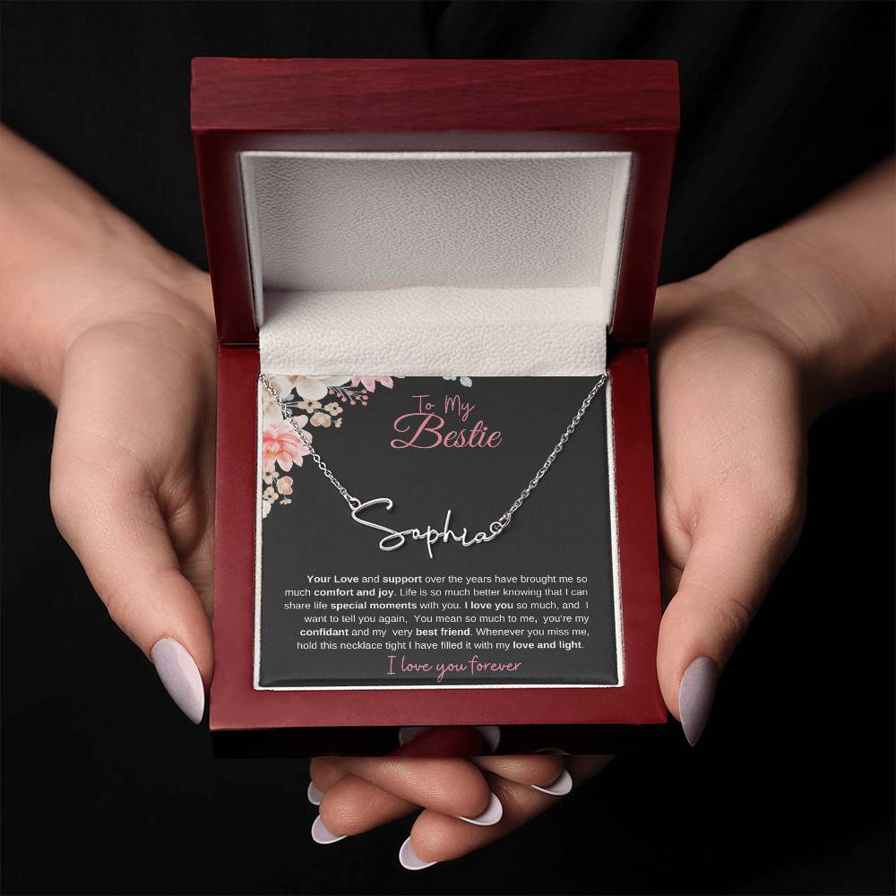 To My Bestie| Personalized Name Necklace