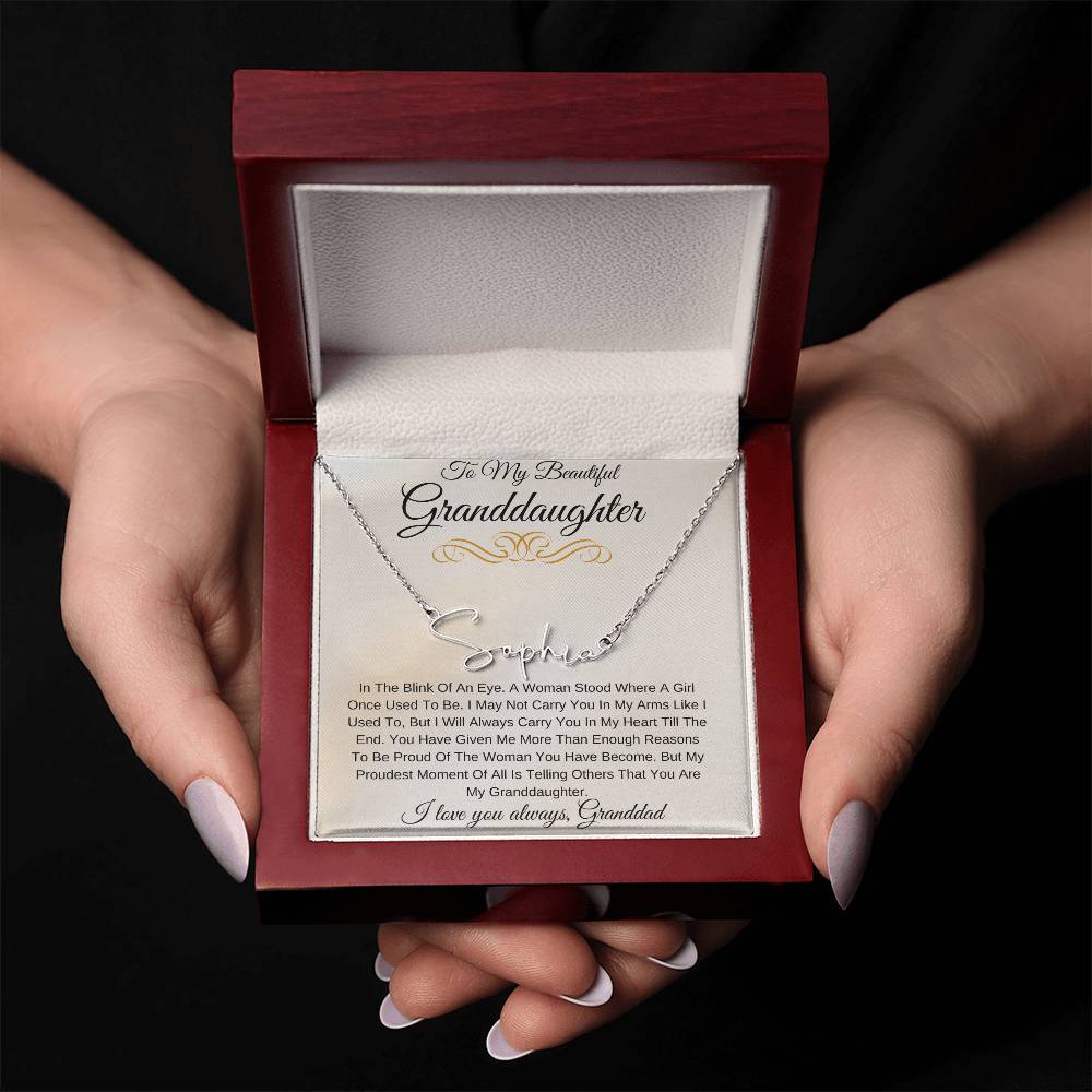 Personalized Name My Beautiful Granddaughter