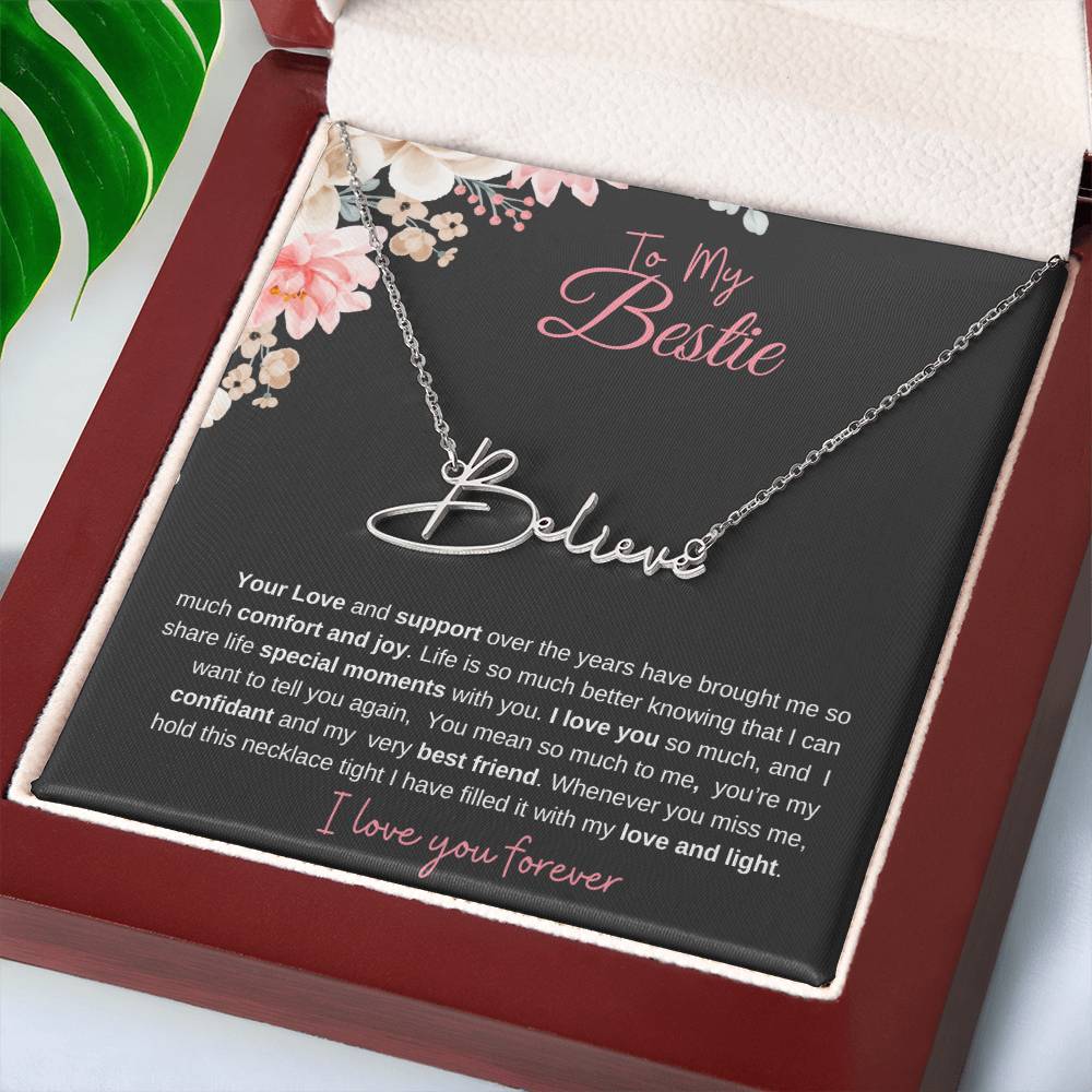 To My Bestie| Personalized Name Necklace