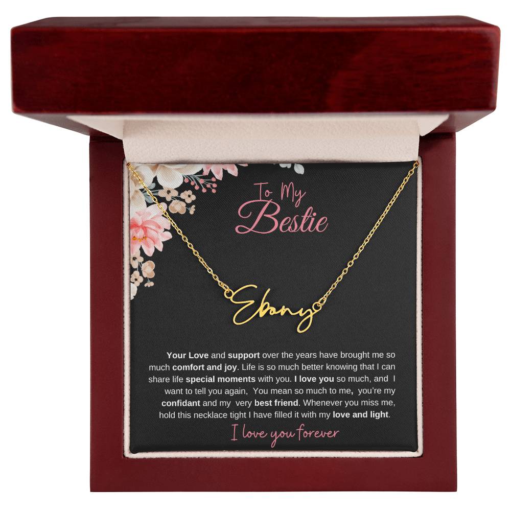 To My Bestie| Personalized Name Necklace