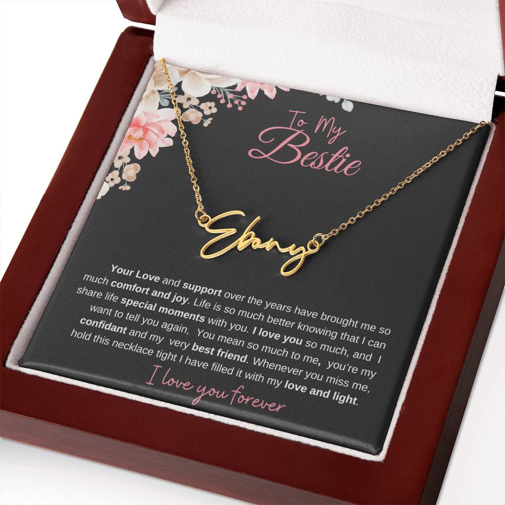 To My Bestie| Personalized Name Necklace