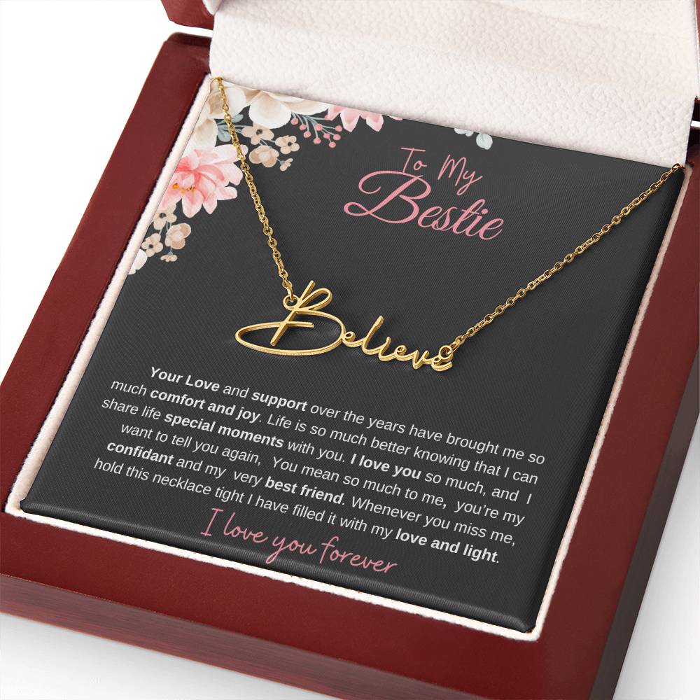 To My Bestie| Personalized Name Necklace