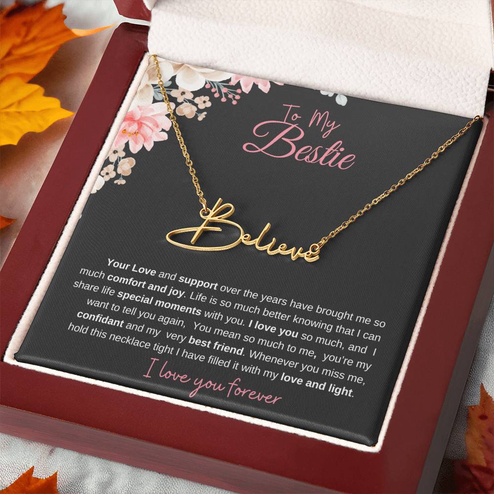 To My Bestie| Personalized Name Necklace