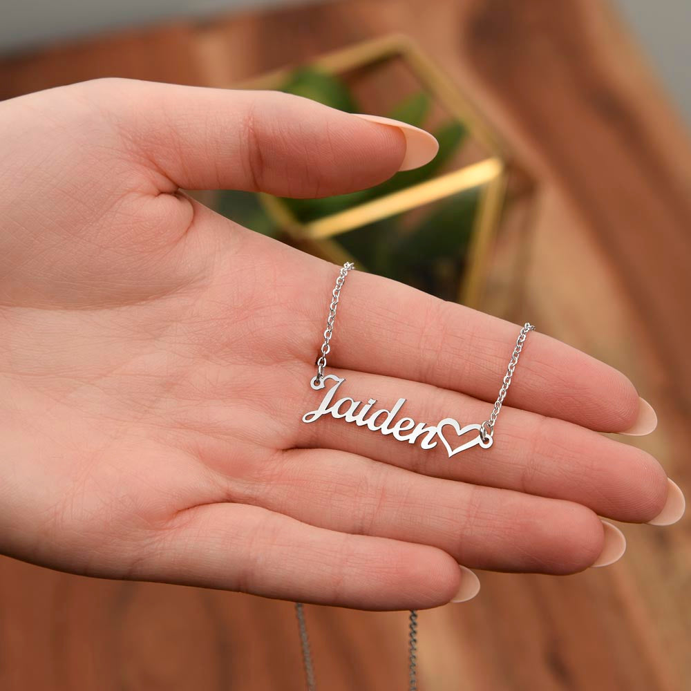 My Amazing Daughter -Personalized Heart Necklace