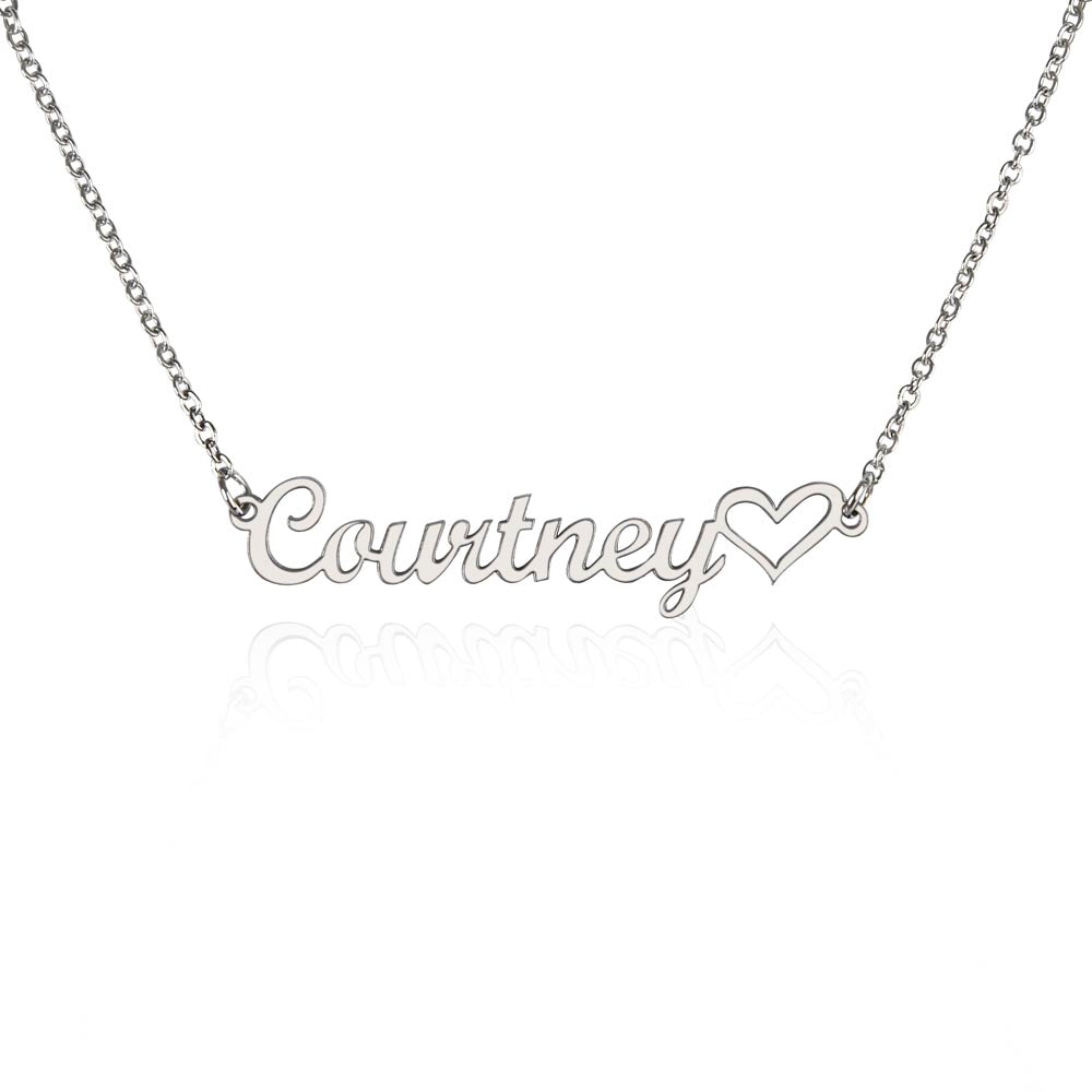 My Amazing Daughter -Personalized Heart Necklace