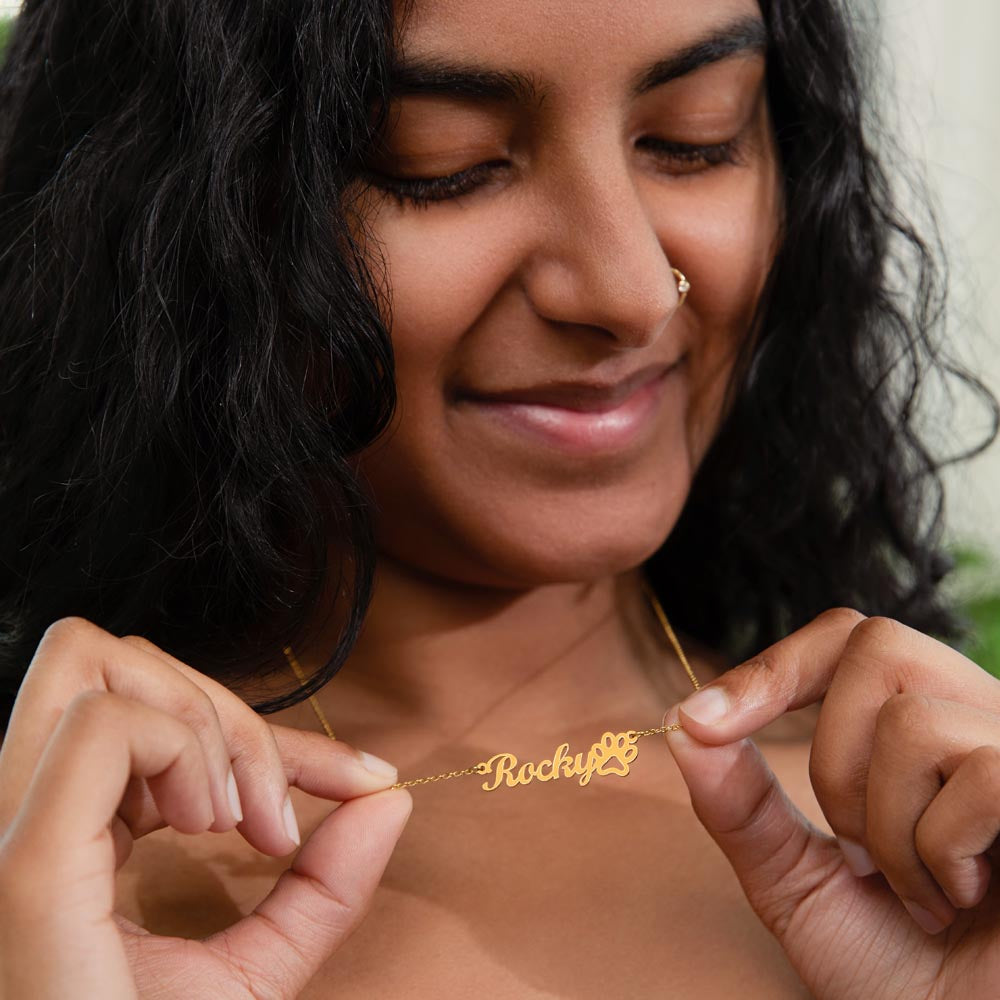 Personalized Name Necklace Love From Furry kids
