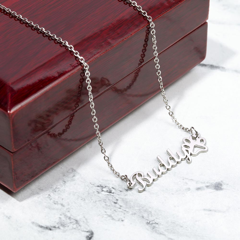 Personalized Name Necklace Love From Furry kids