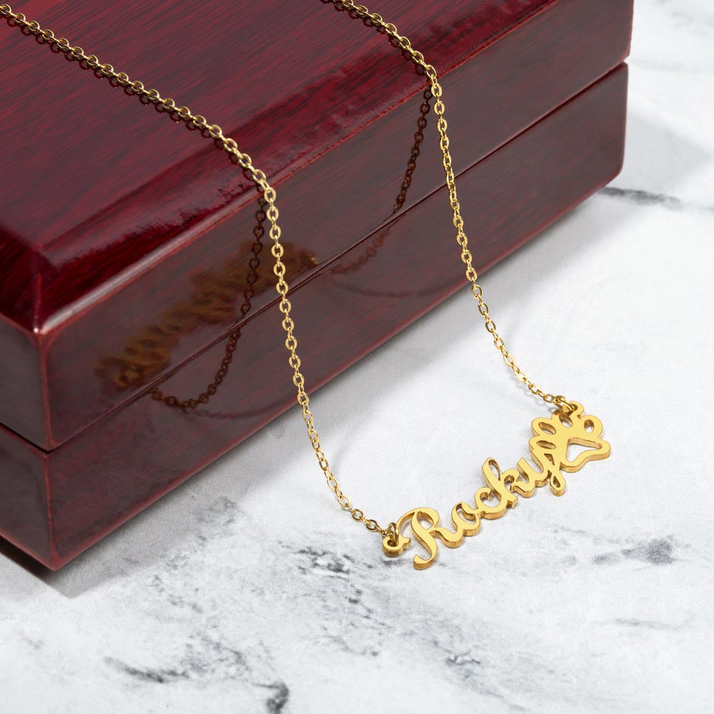 Personalized Name Necklace Love From Furry kids