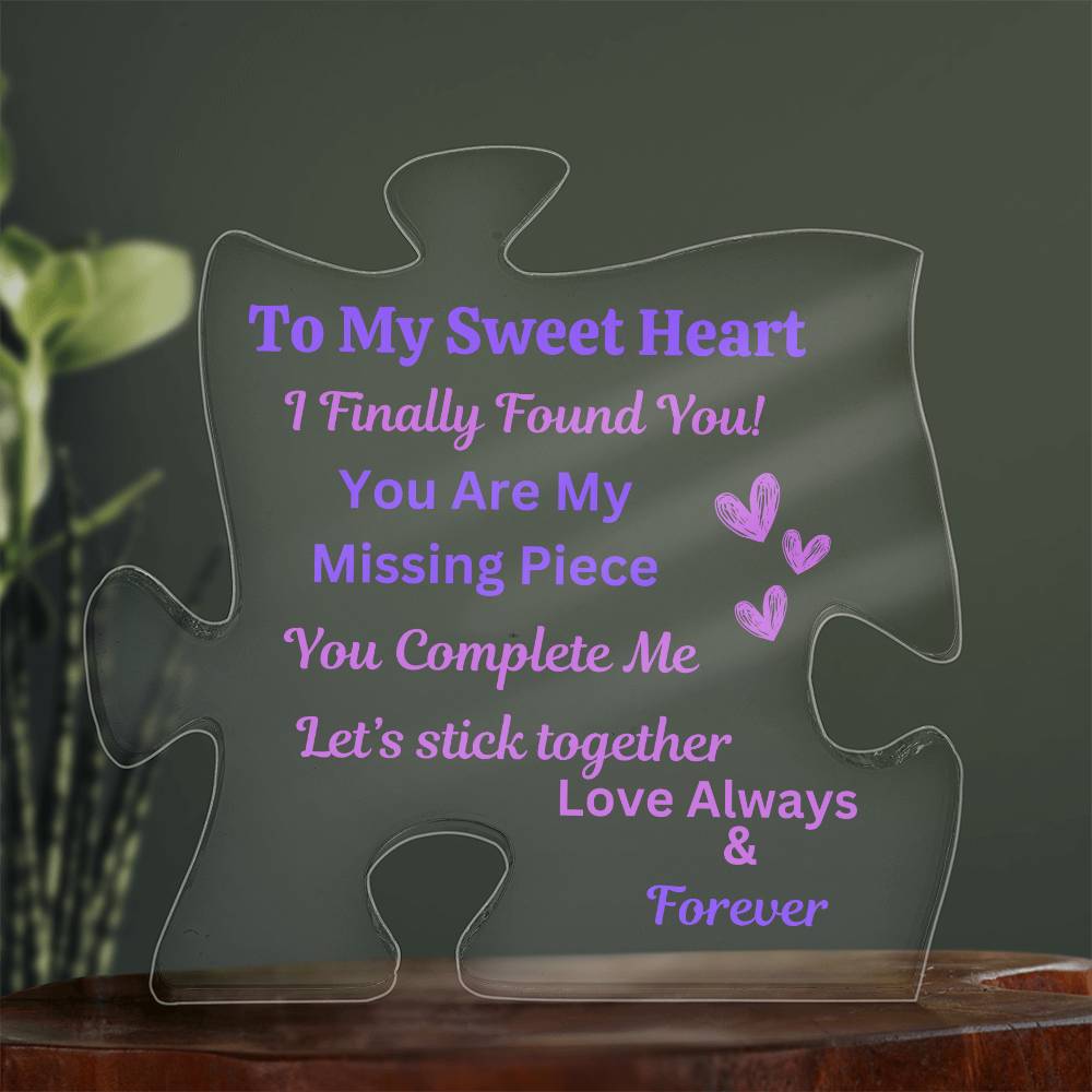 My Missing Piece-Acrylic Puzzle