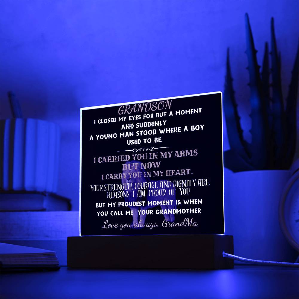GRANDSON- I LOVE YOU ALWAYS|ACRYLIC PLAQUE
