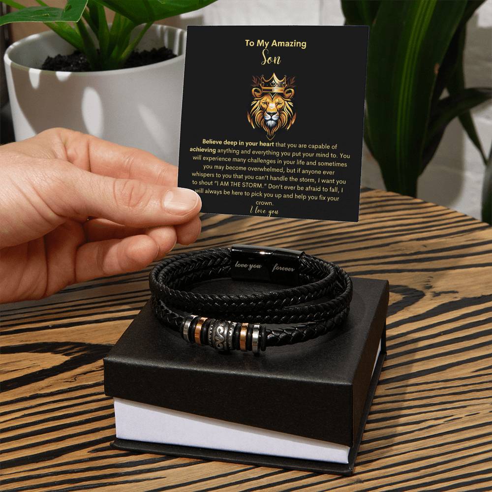 My Amazing Son- Regal I Love you Bracelet
