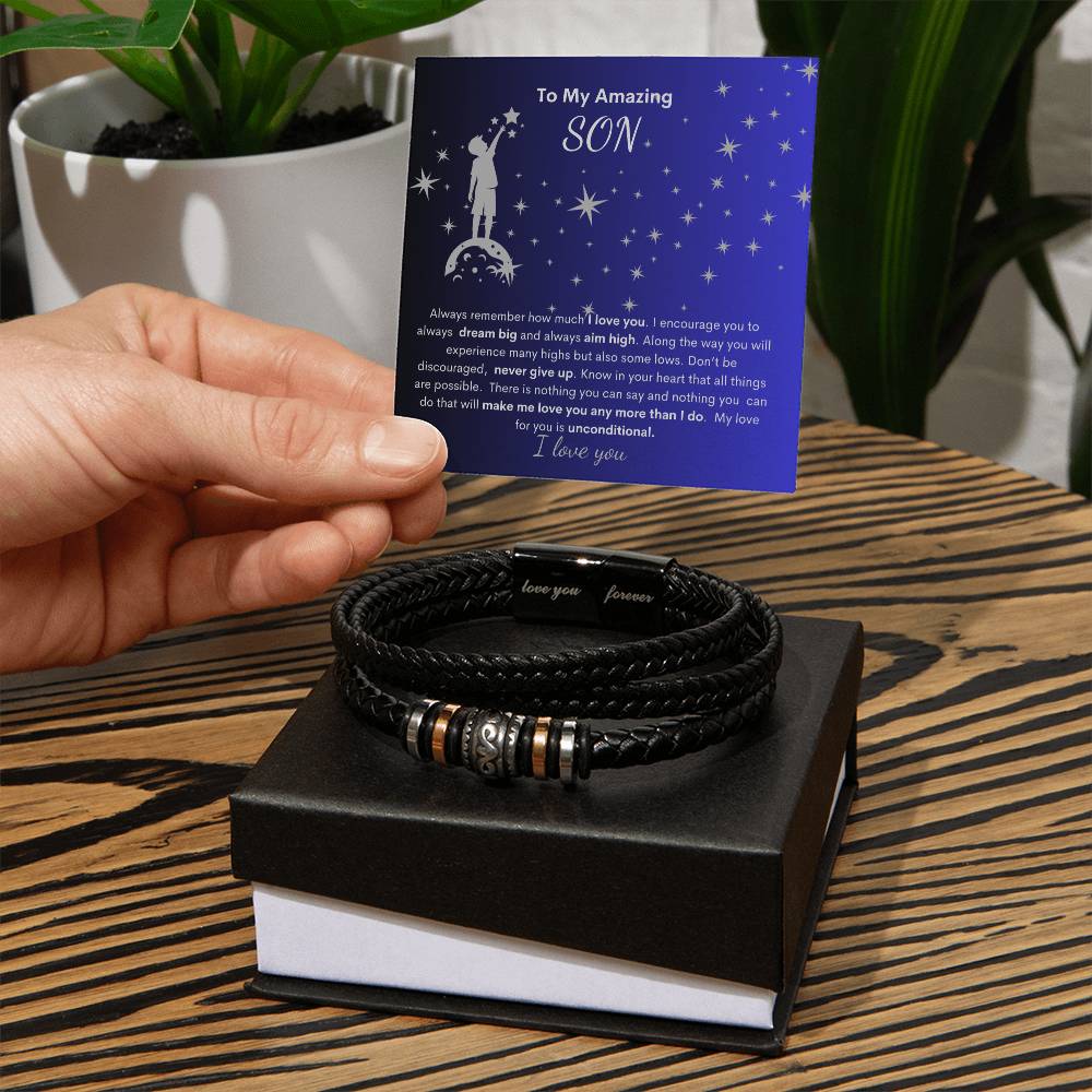 My Son-Always Dream Big-| Love You Bracelet