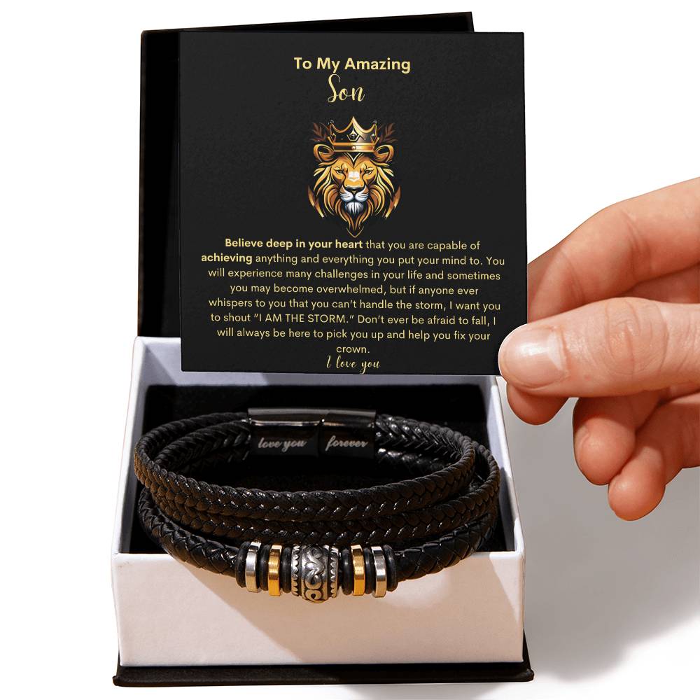 My Amazing Son- Regal I Love you Bracelet