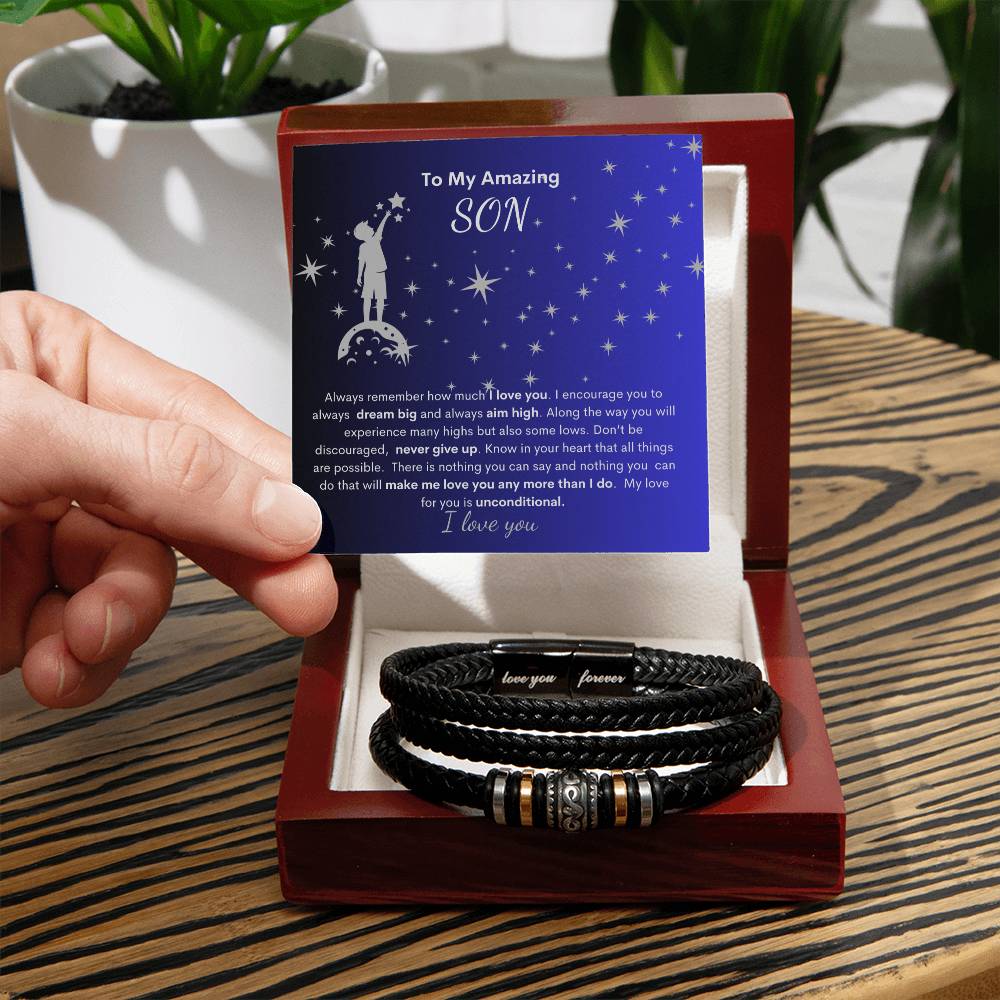 My Son-Always Dream Big-| Love You Bracelet