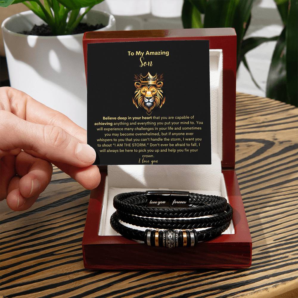 My Amazing Son- Regal I Love you Bracelet