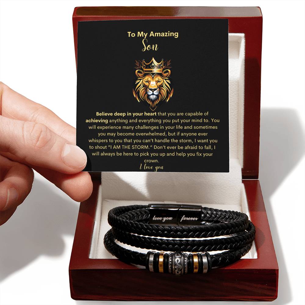 My Amazing Son- Regal I Love you Bracelet