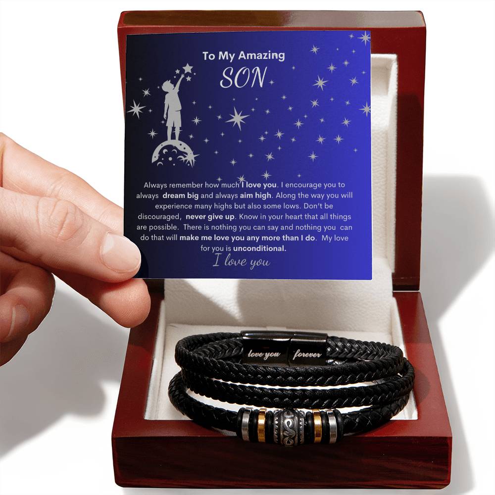 My Son-Always Dream Big-| Love You Bracelet
