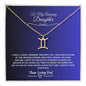 My Amazing Daughter- Signature Birth Sign Necklace