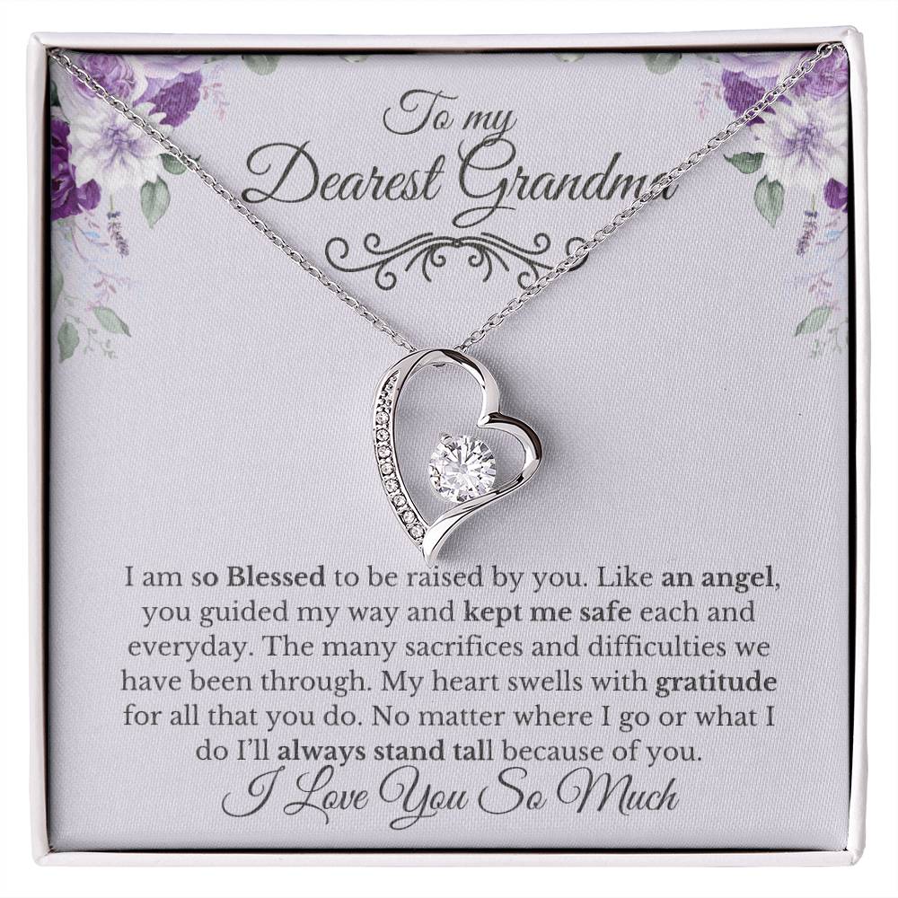 To My Dearest Grandma-Thank You | Forever Necklace